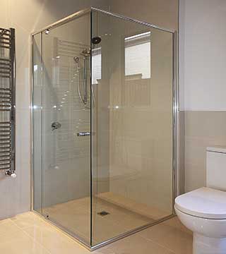 MODE™ - SEMI FRAMELESS SHOWER SCREEN - 6mm GLASS - In Situ Tile Floor Shower Recess - Bathroom Ensuite - BRUNSWICK - Supplied & Installed by - geelongsplashbacks.com.au